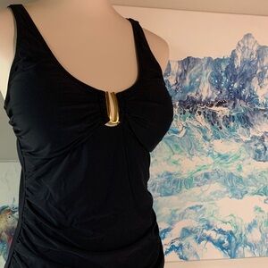 Black One-Piece tummy control Swimsuit